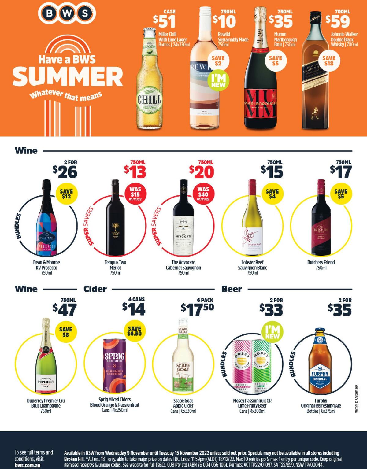 Woolworths Catalogues from 9 November