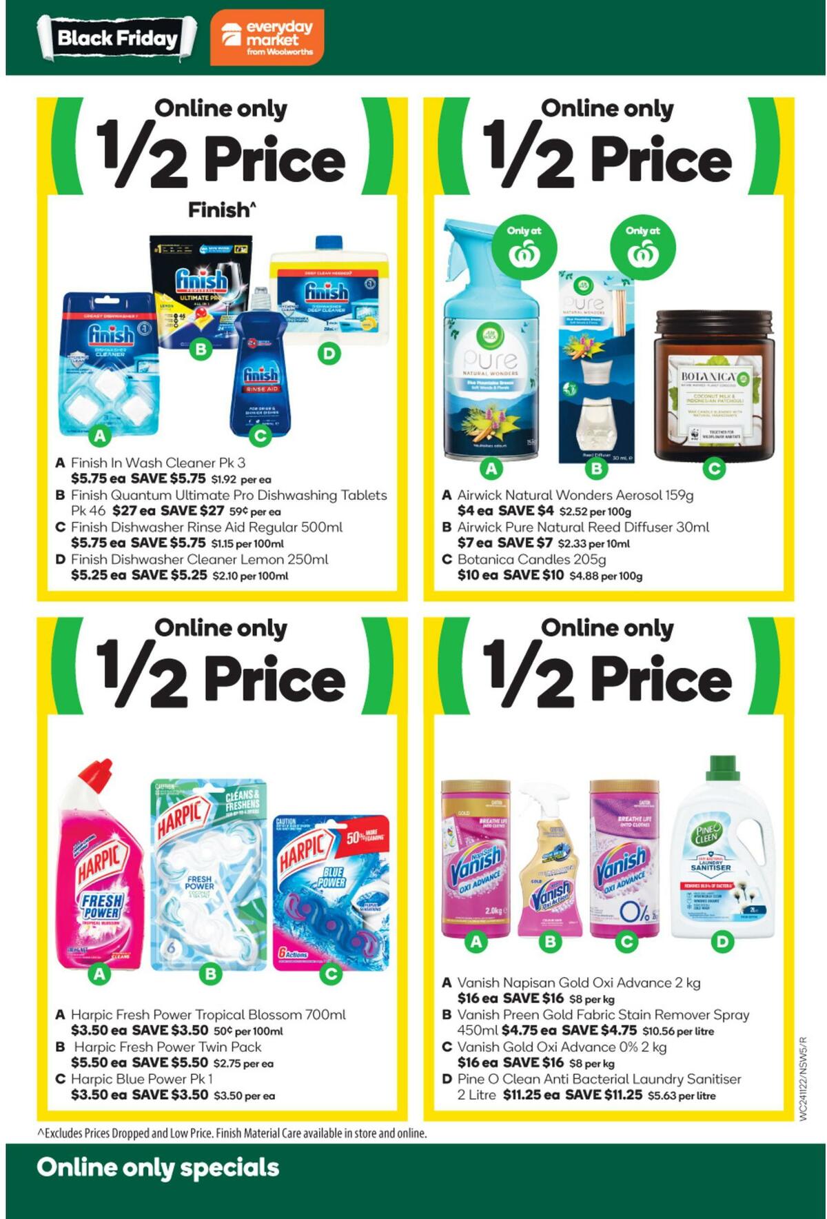 Woolworths Black Friday Catalogues from 23 November