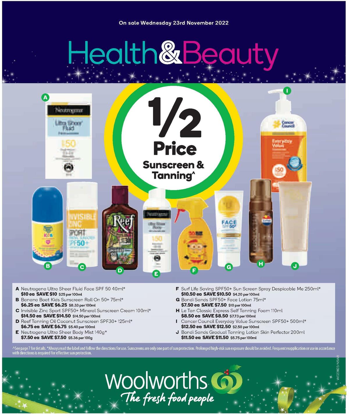 Woolworths Health & Beauty Catalogues from 23 November