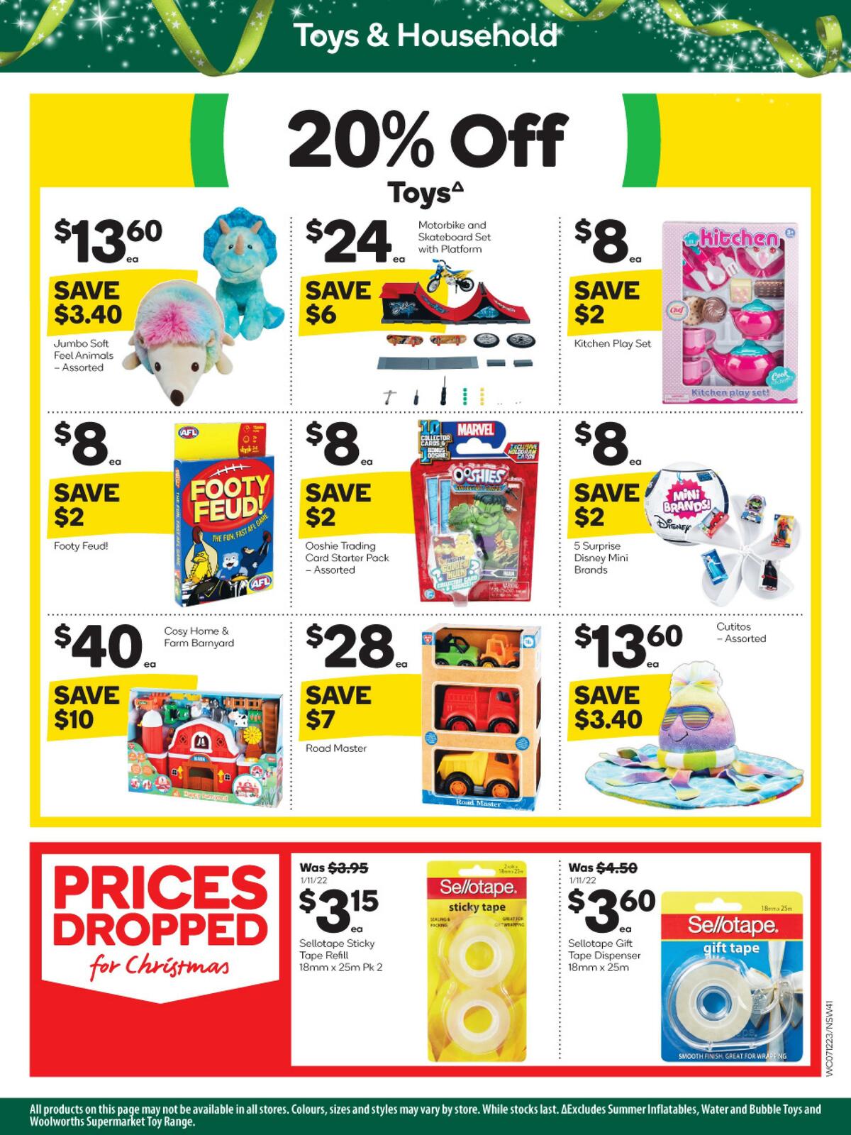 Woolworths Catalogues from 7 December