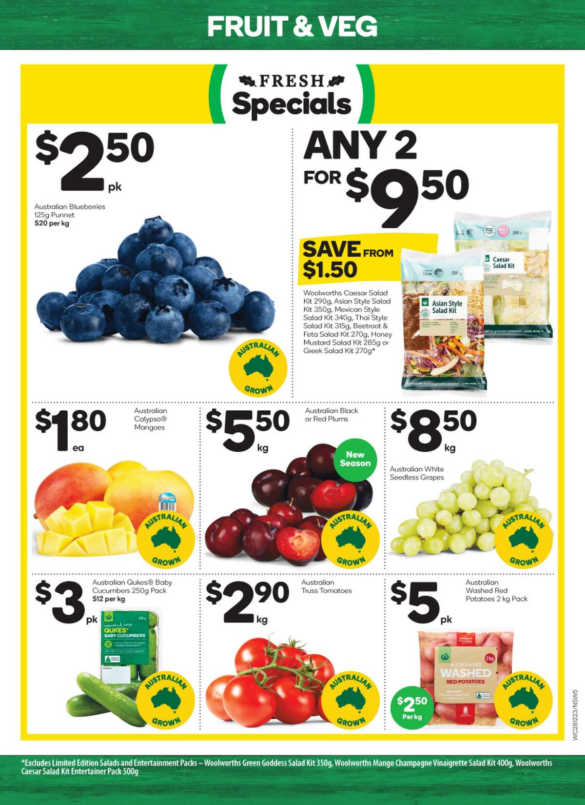 Woolworths Catalogues from 28 December