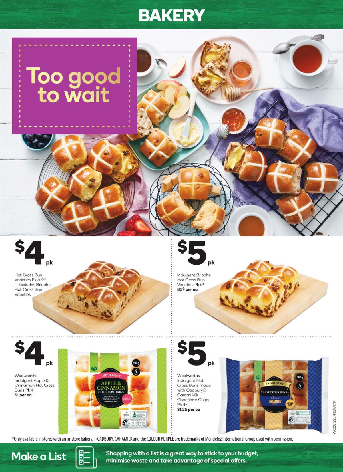 Woolworths Catalogues from 28 December