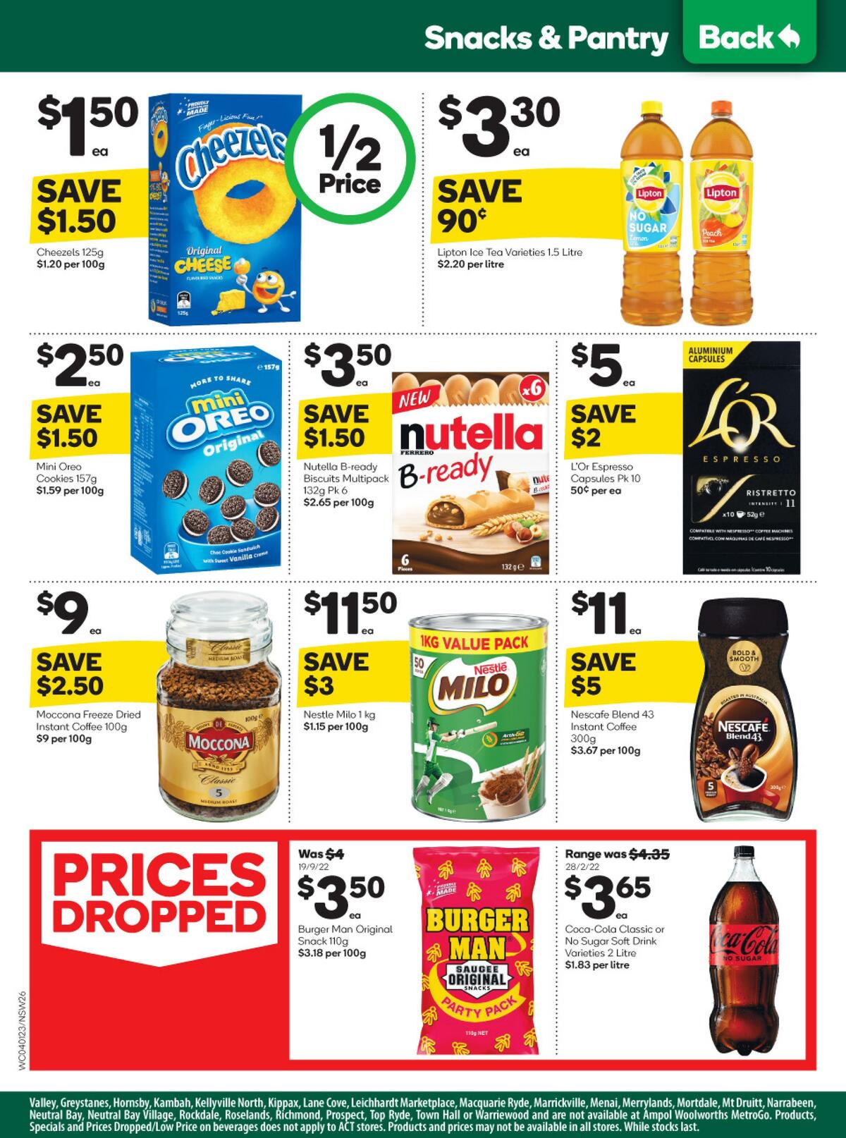 Woolworths Catalogues from 4 January