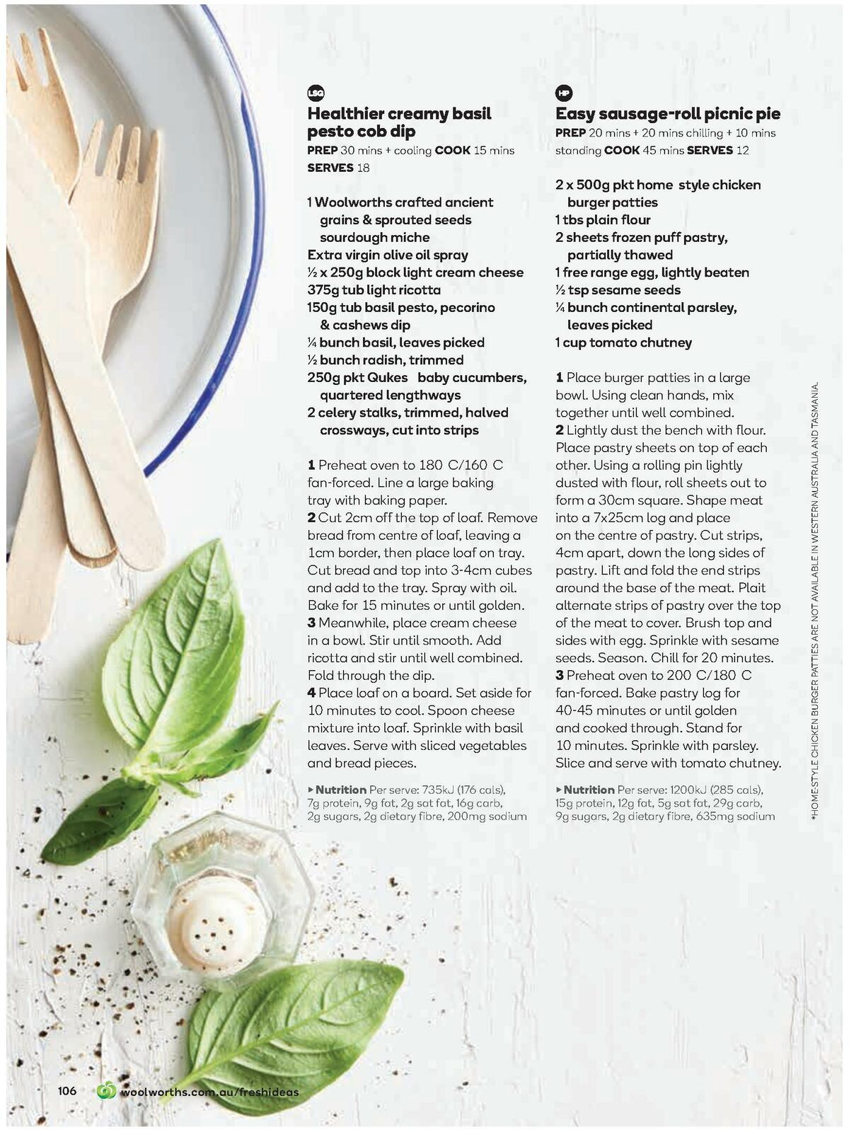 Woolworths Fresh Ideas Magazine January/February Catalogues from 1 January