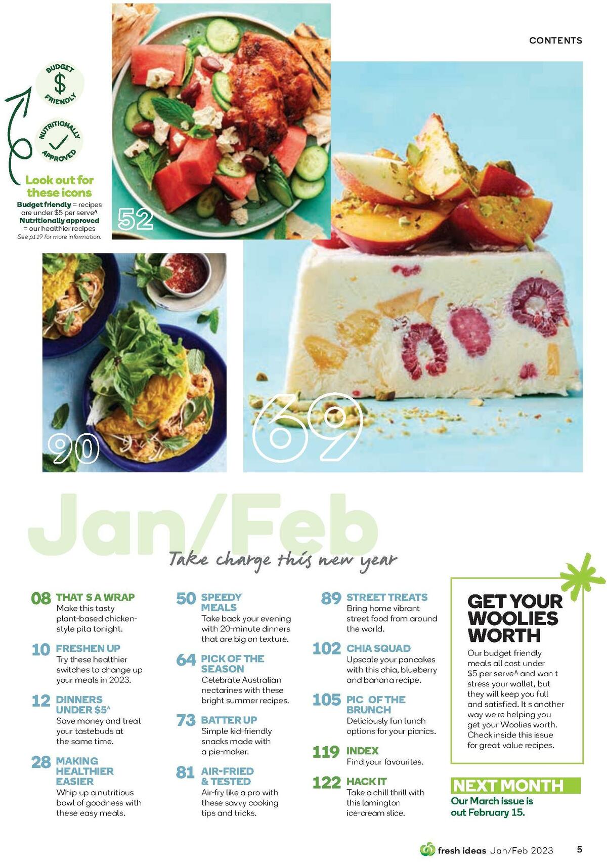 Woolworths Fresh Ideas Magazine January/February Catalogues from 1 January