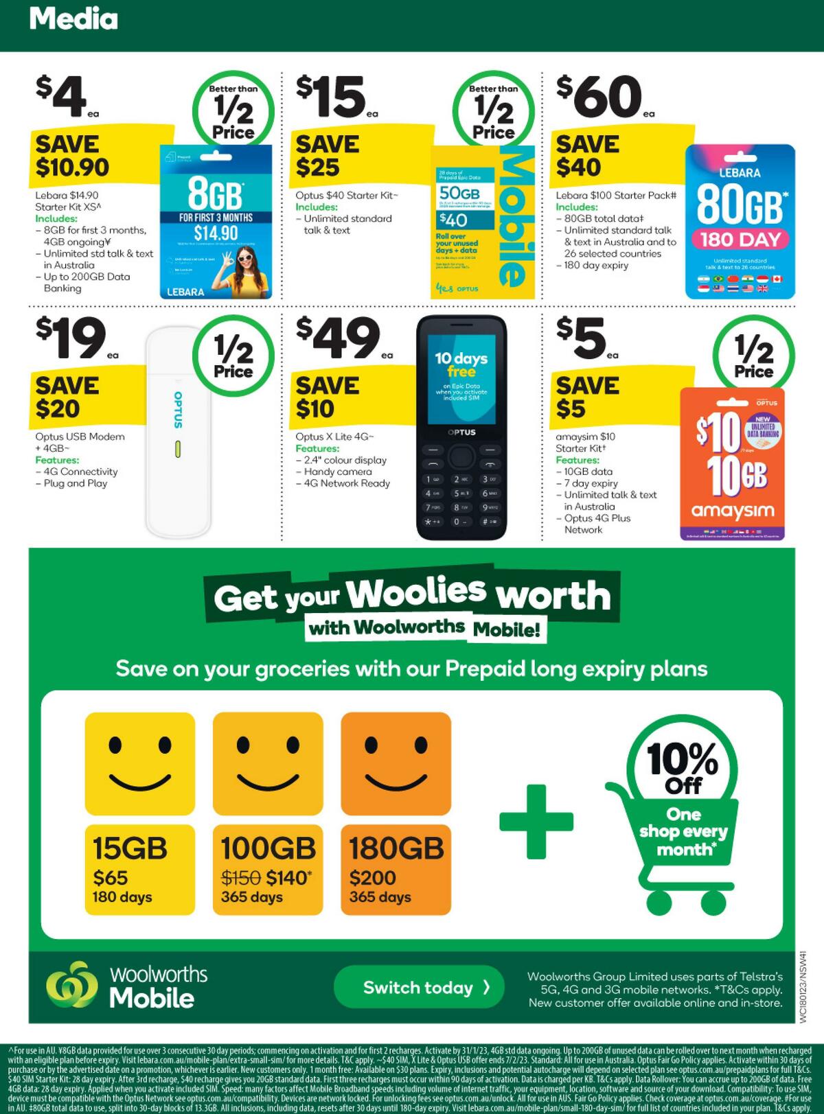 Woolworths Catalogues from 18 January
