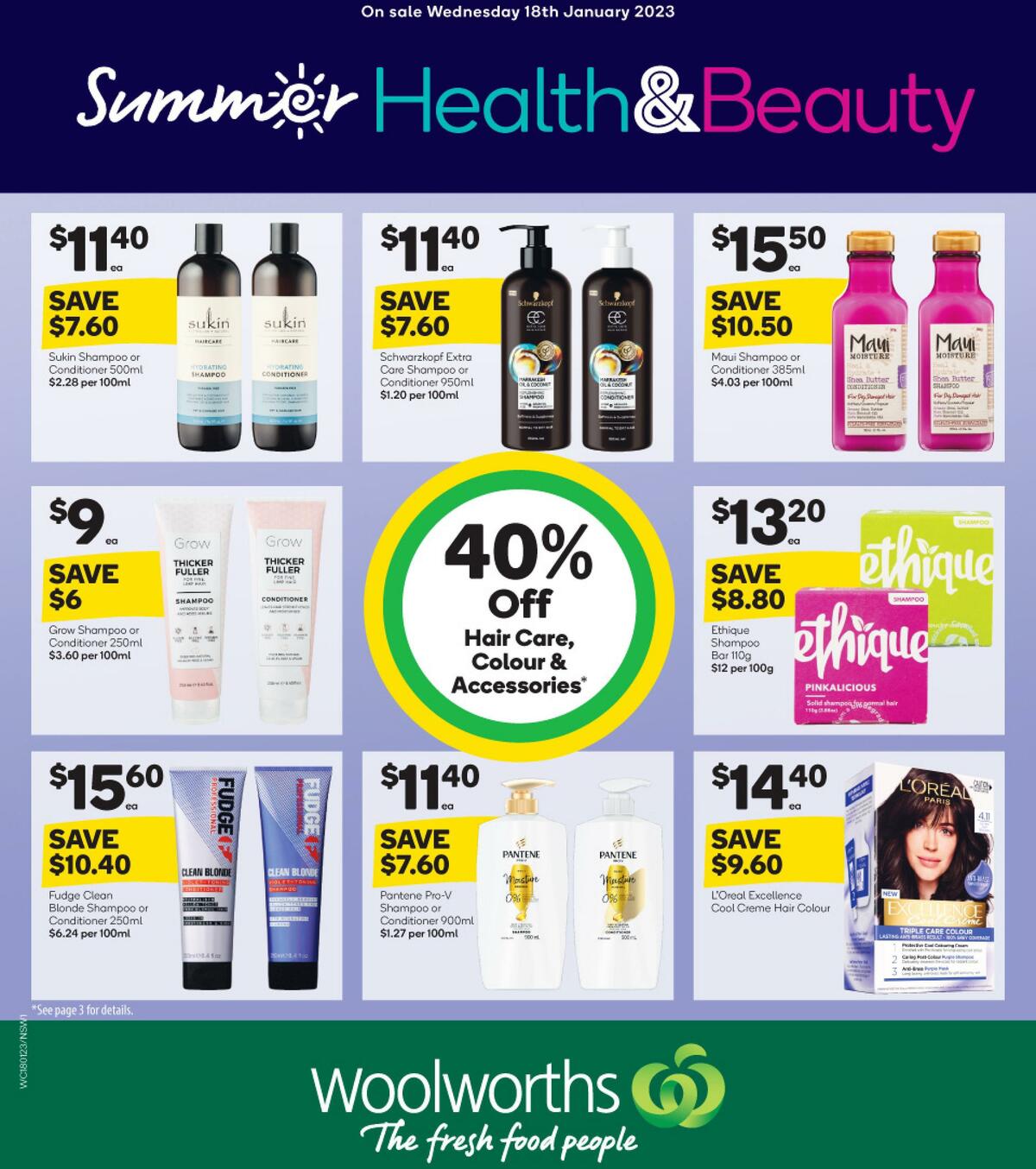 Woolworths Health & Beauty Catalogues from 18 January