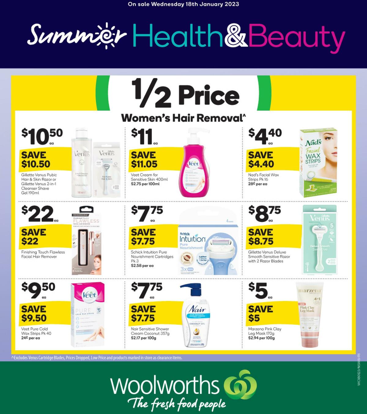 Woolworths Health & Beauty Catalogues from 18 January