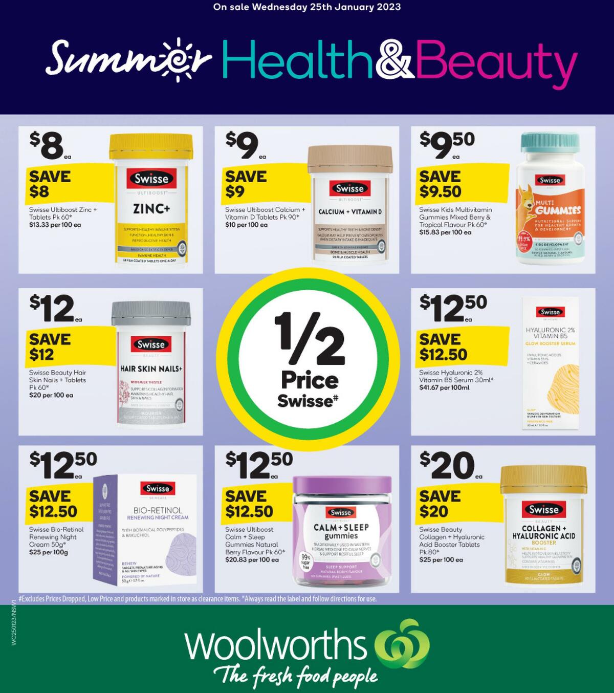 Woolworths Health & Beauty Catalogues from 25 January