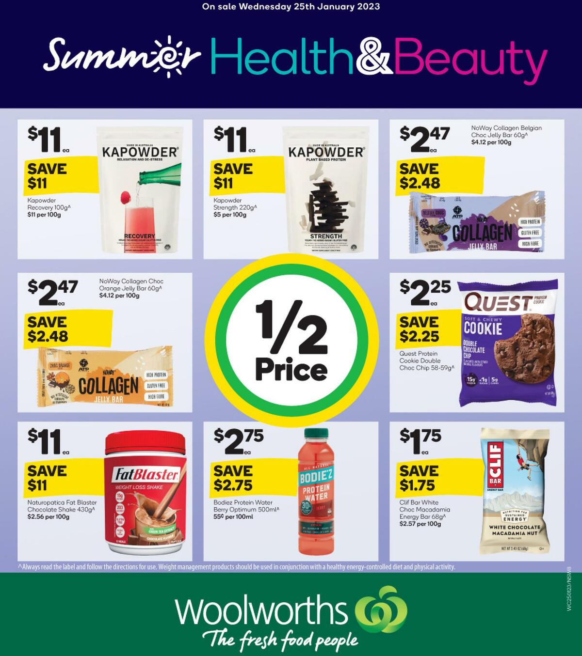 Woolworths Health & Beauty Catalogues from 25 January
