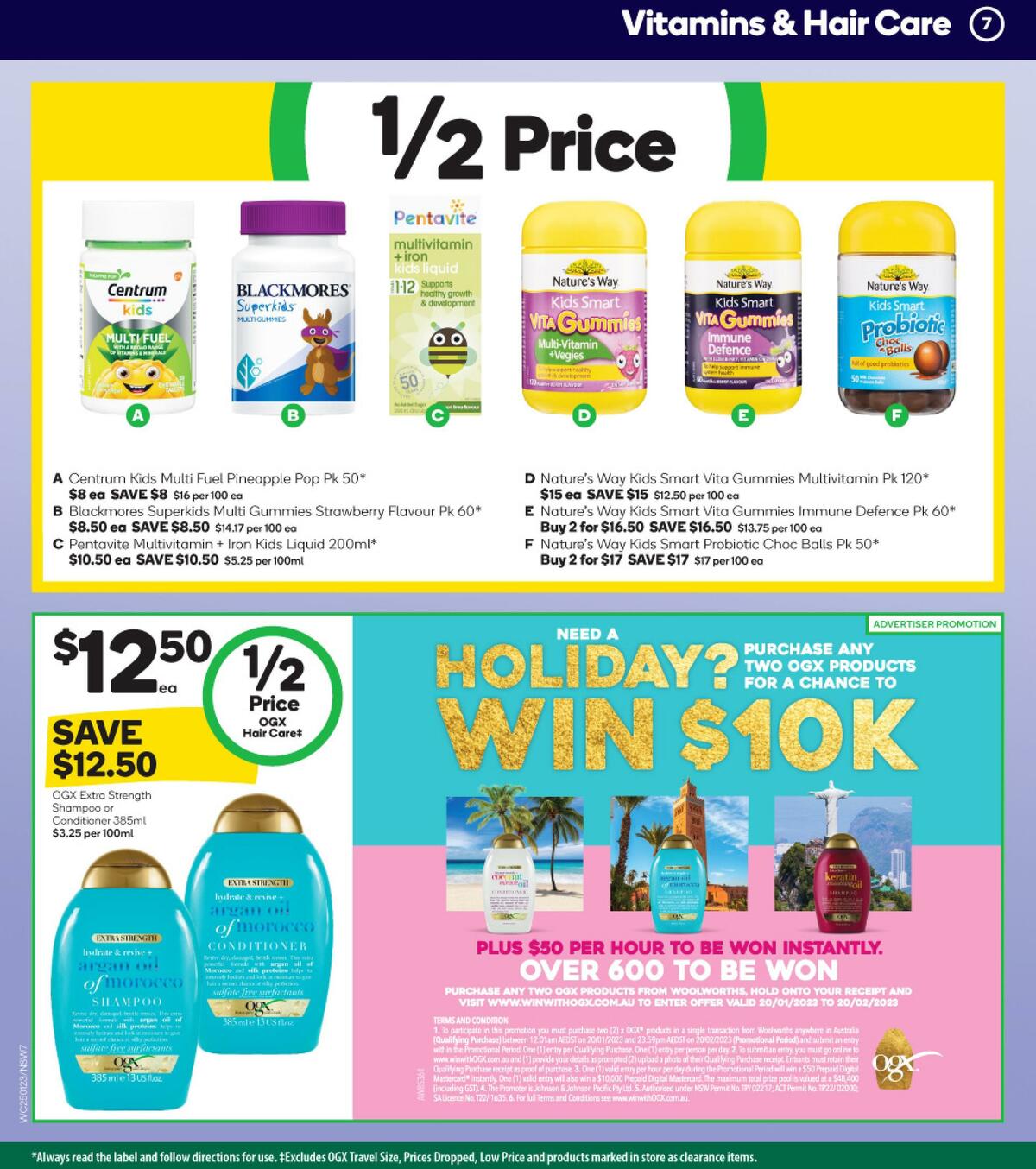 Woolworths Health & Beauty Catalogues from 25 January