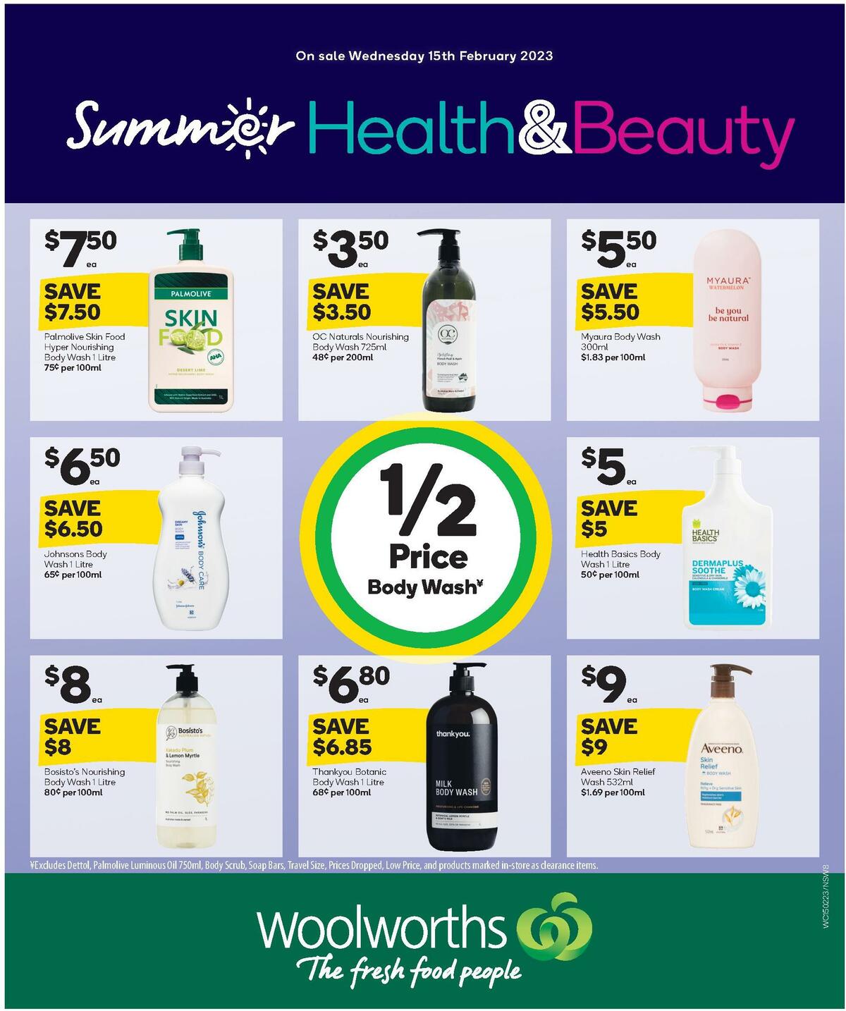 Woolworths Summer Health & Beauty Catalogues from 15 February