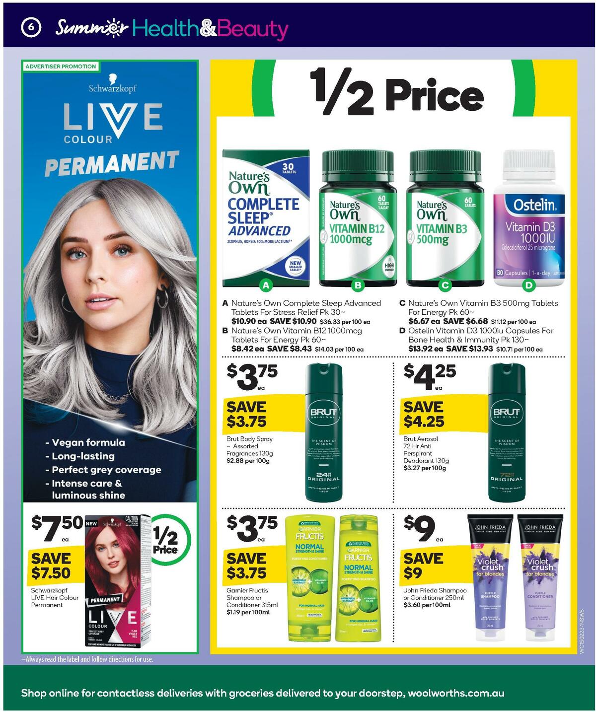 Woolworths Summer Health & Beauty Catalogues from 15 February