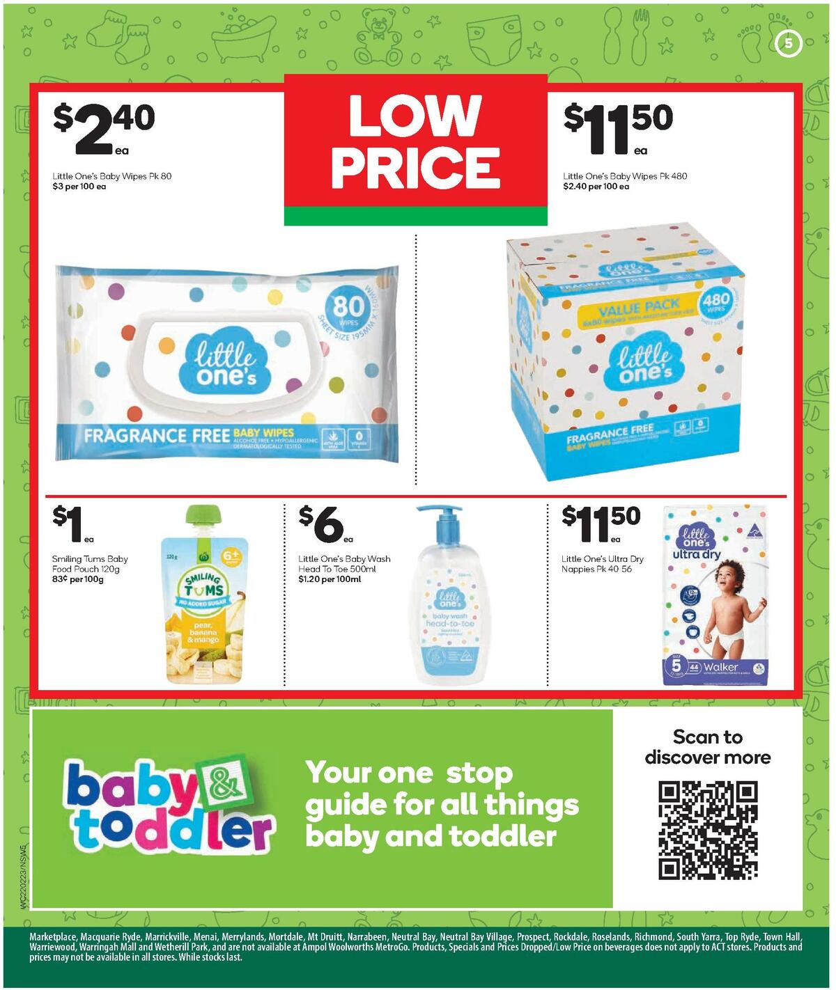 Woolworths Baby & Toddler Event Catalogues from 22 February