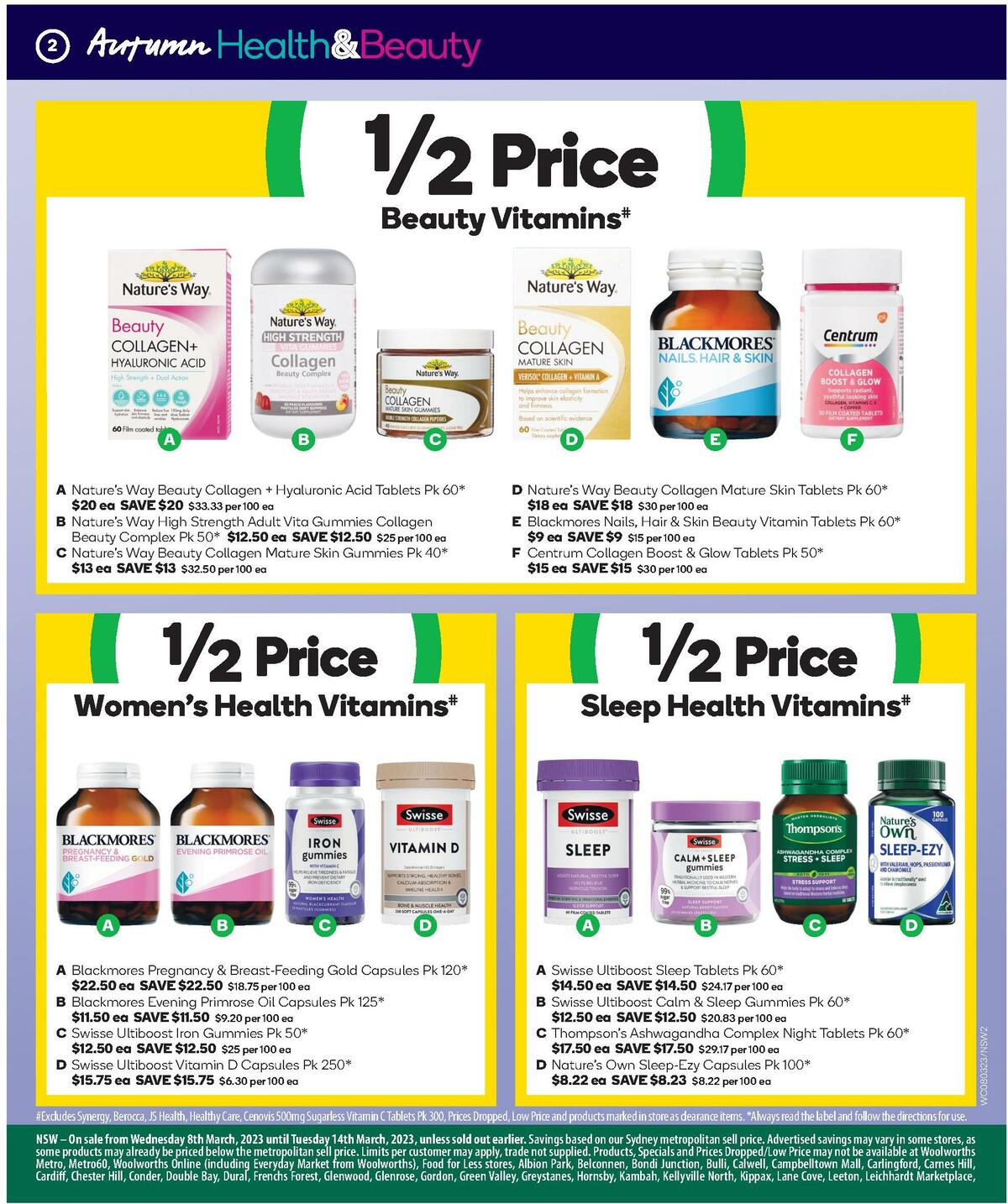 Woolworths Autumn Health & Beauty Catalogues from 8 March