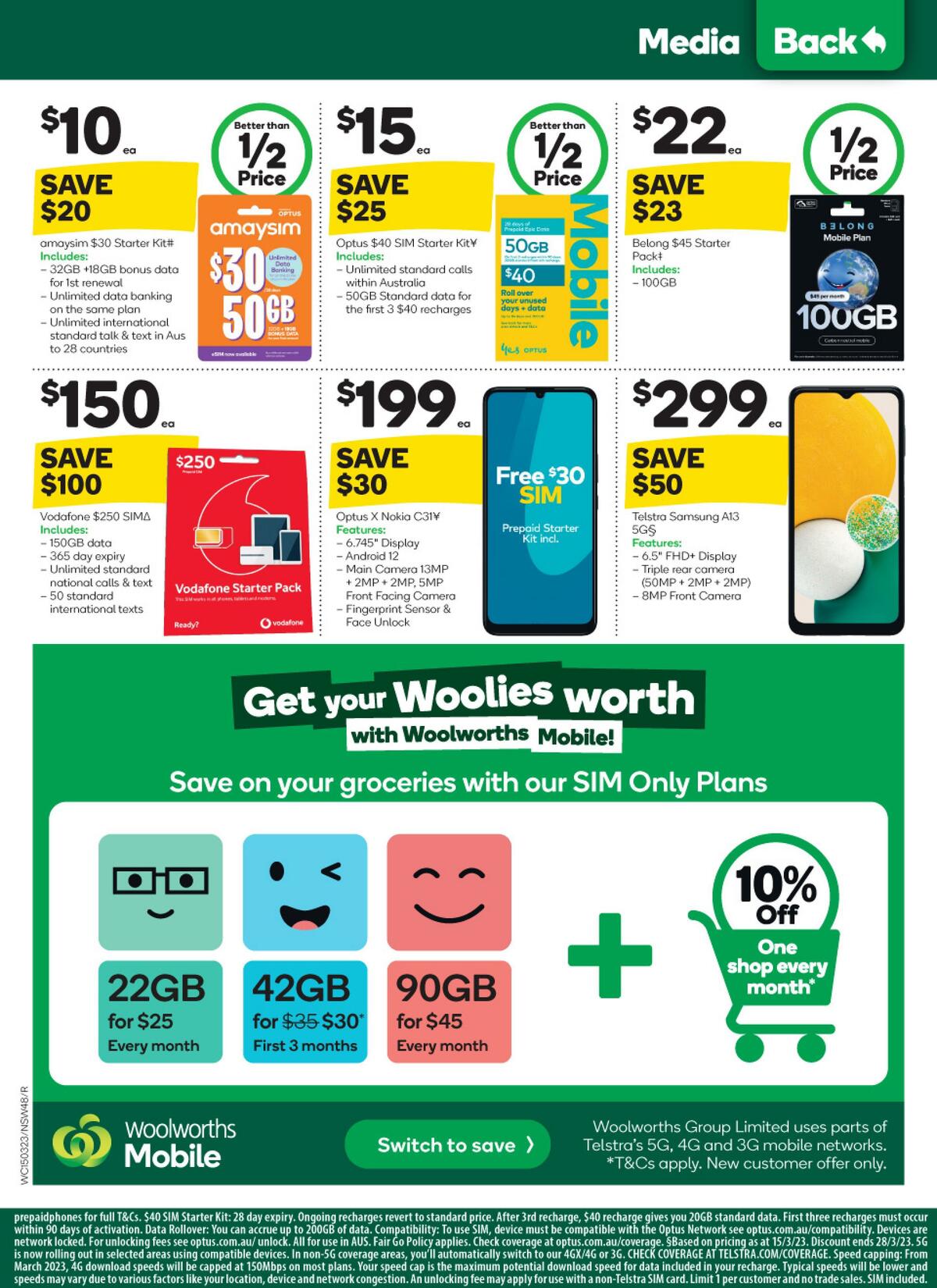 Woolworths Catalogues from 15 March