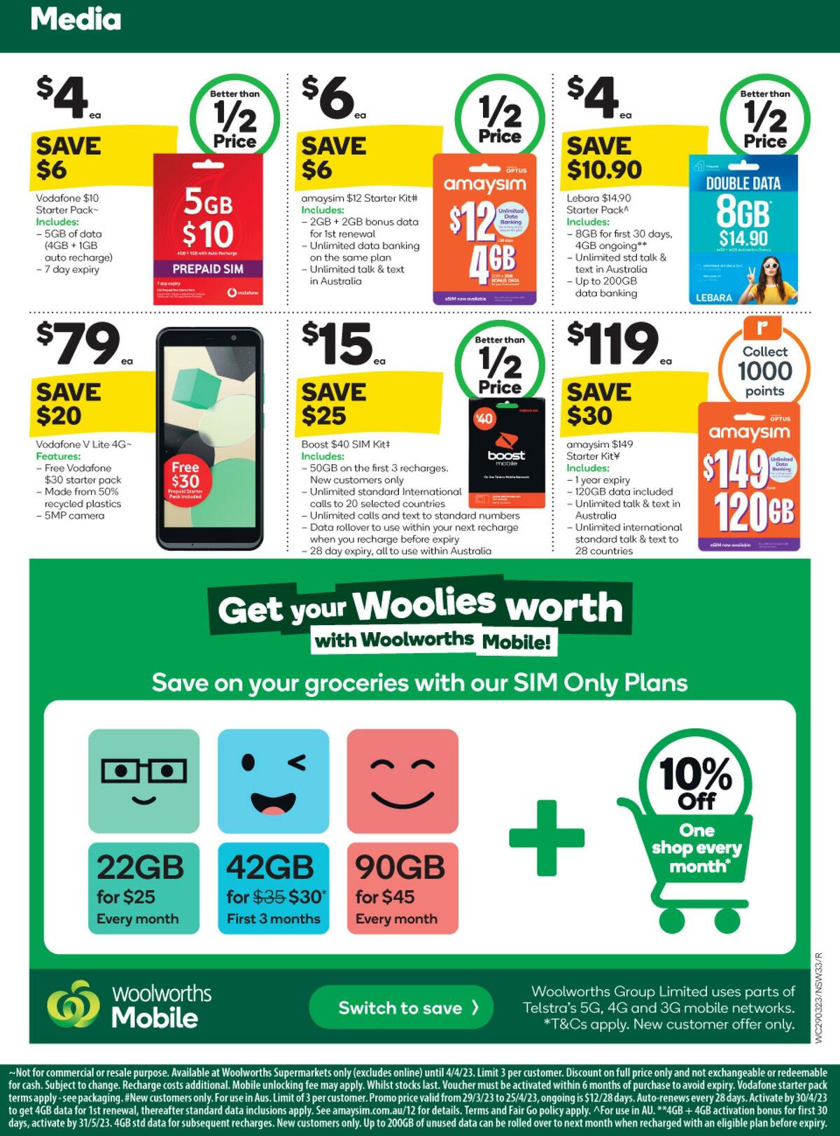 Woolworths Catalogues from 29 March