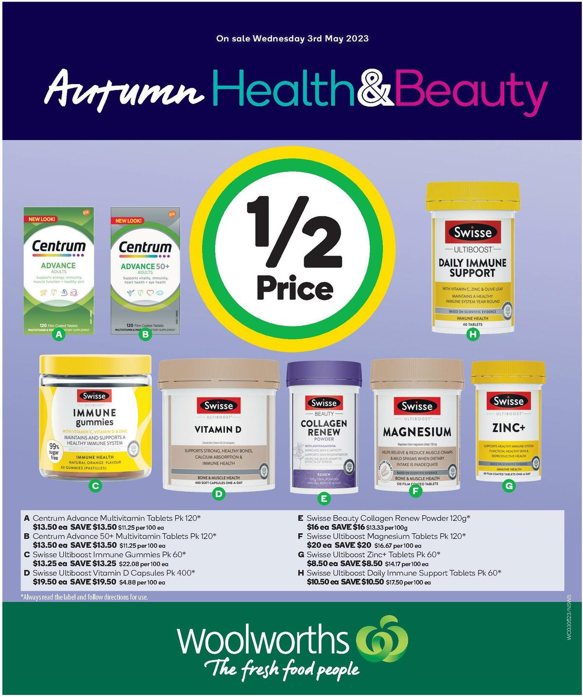 Woolworths Autumn Health & Beauty Catalogues from 3 May