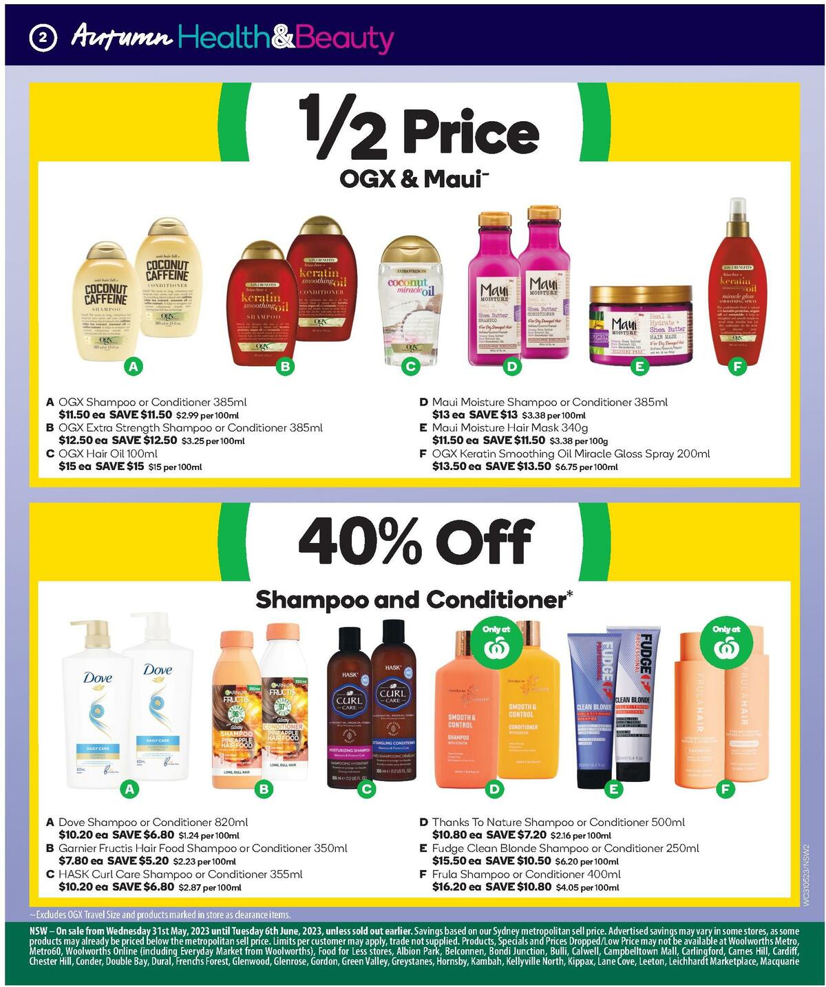 Woolworths Autumn Health & Beauty Catalogues from 31 May