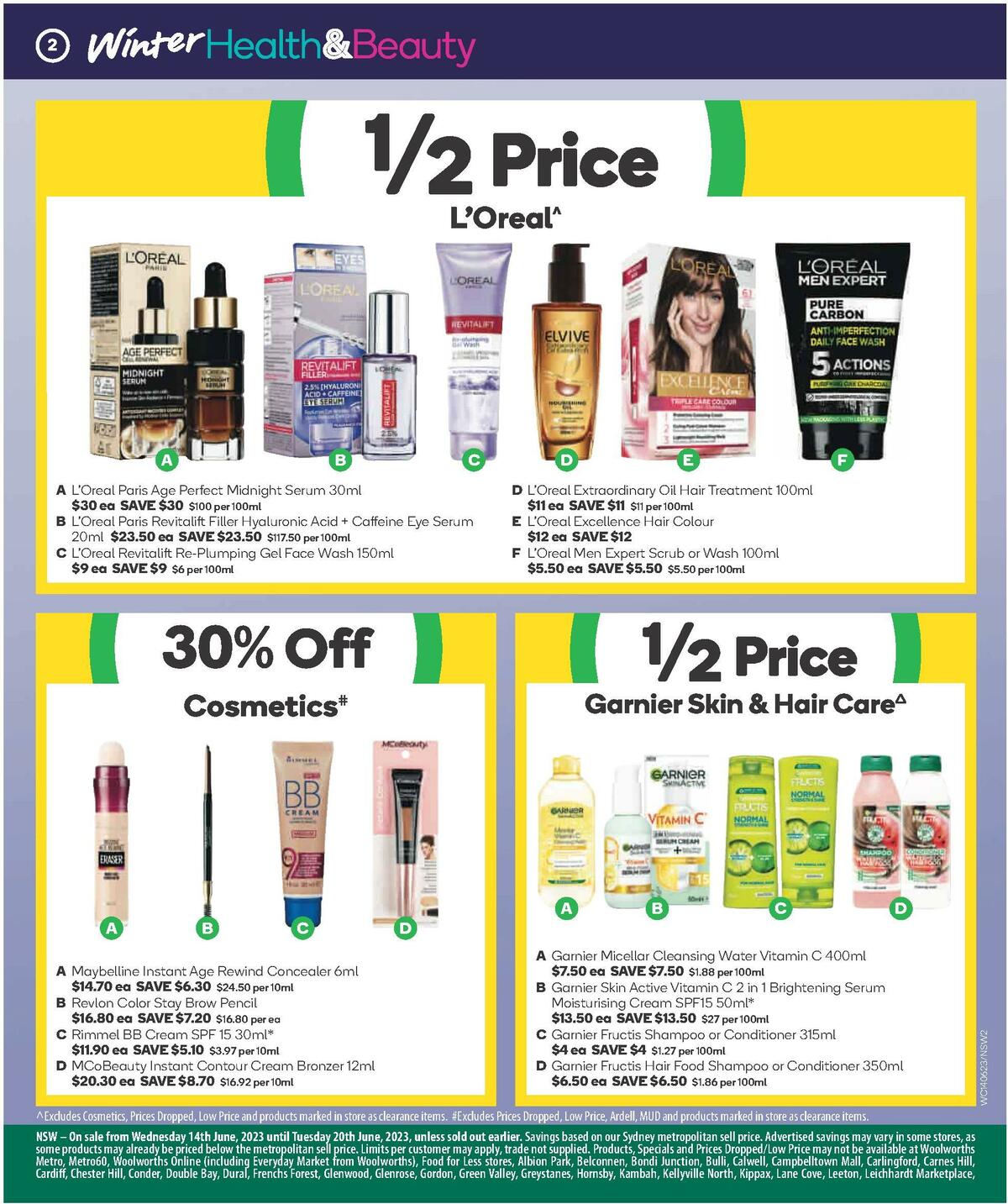 Woolworths Winter Health & Beauty Catalogues from 14 June