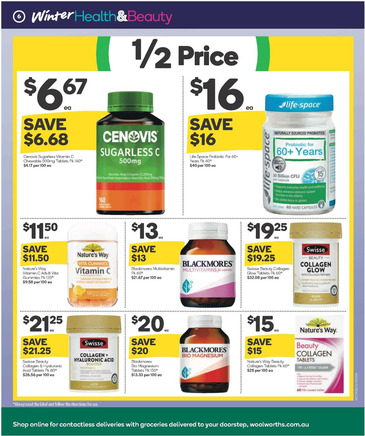 Woolworths Winter Health & Beauty Catalogues from 14 June