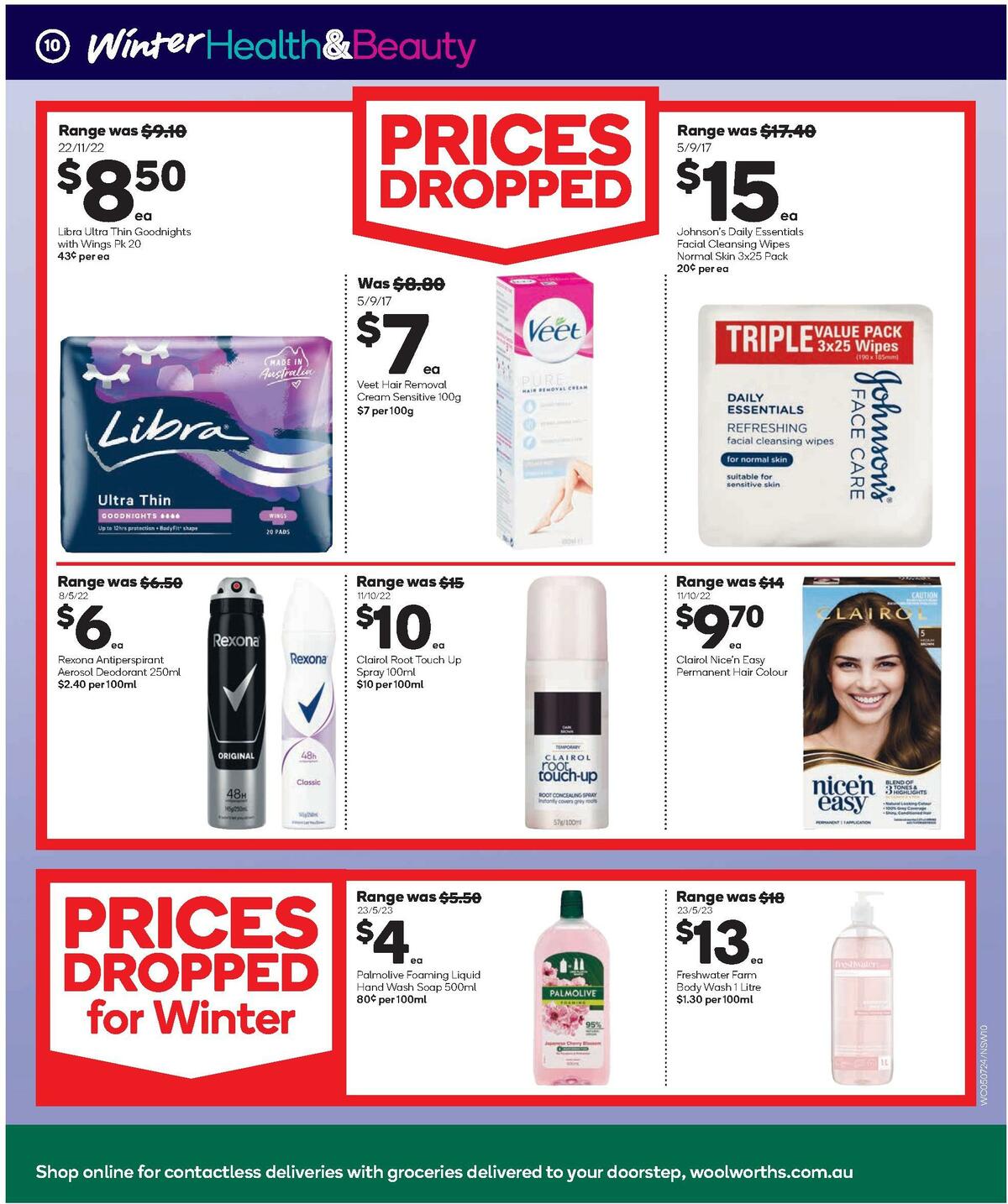 Woolworths Winter Health & Beauty Catalogues from 5 July