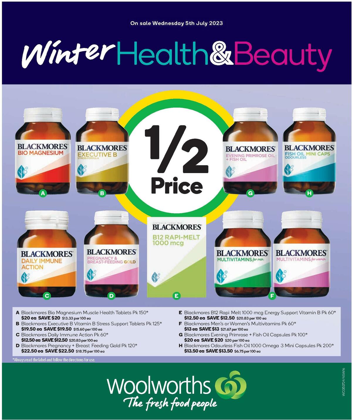 Woolworths Winter Health & Beauty Catalogues from 5 July