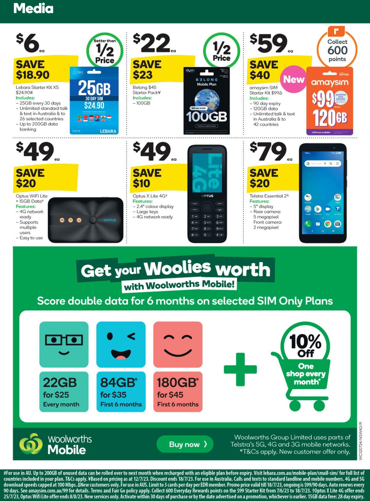 Woolworths Catalogues from 12 July