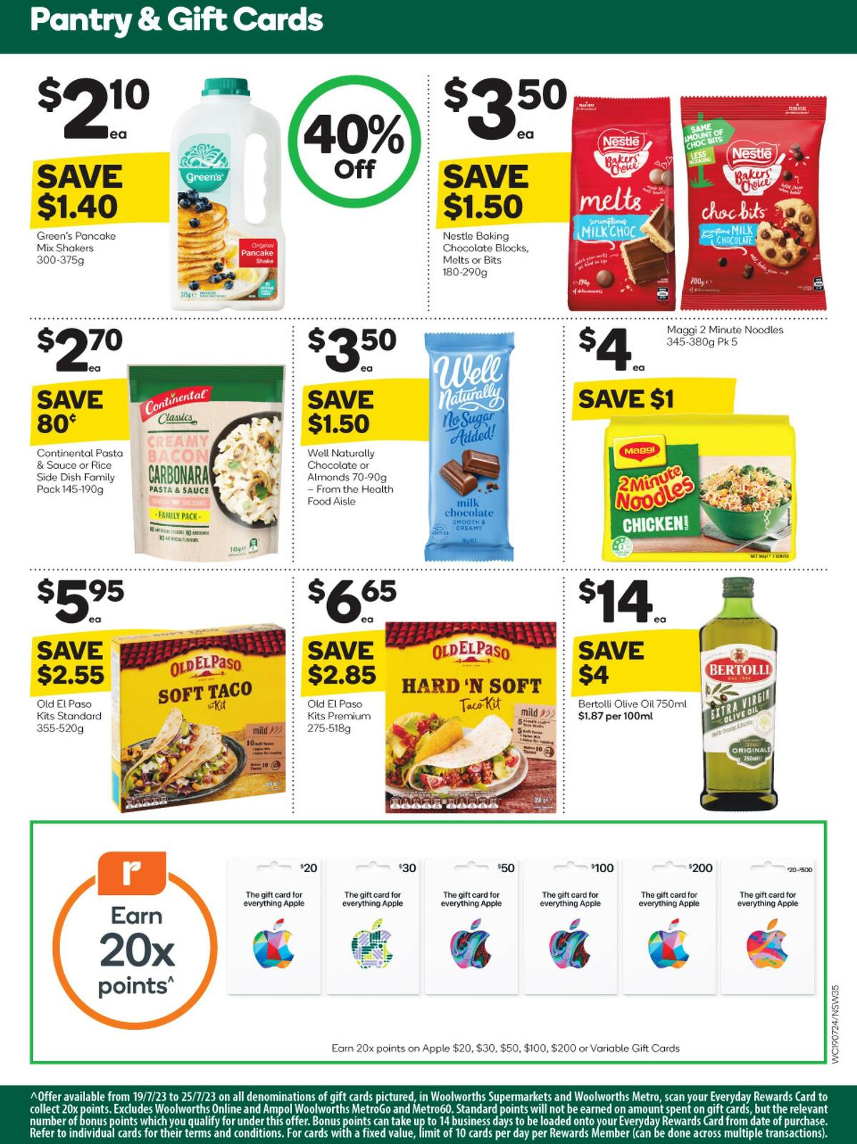 Woolworths Catalogues from 19 July