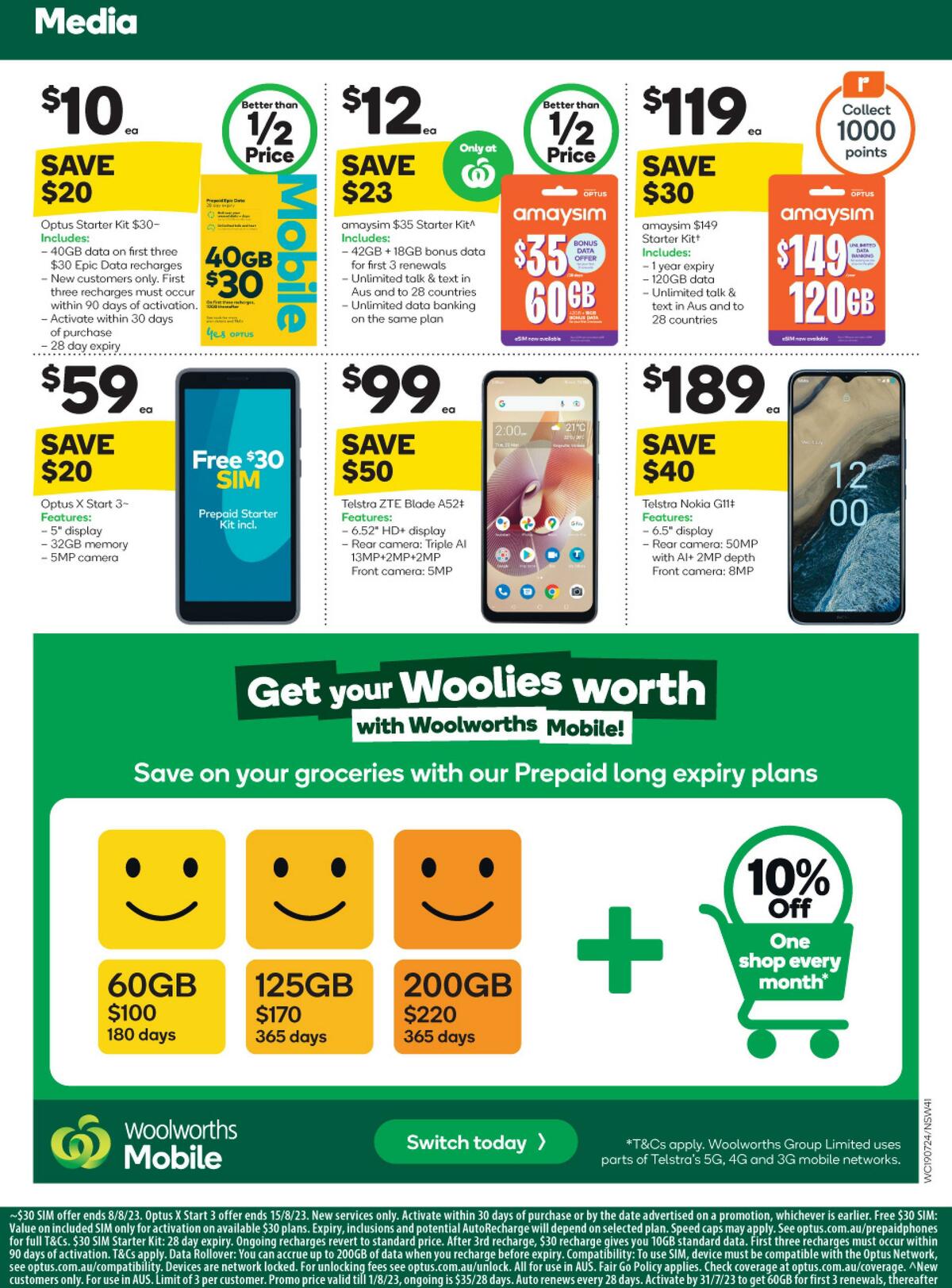 Woolworths Catalogues from 19 July