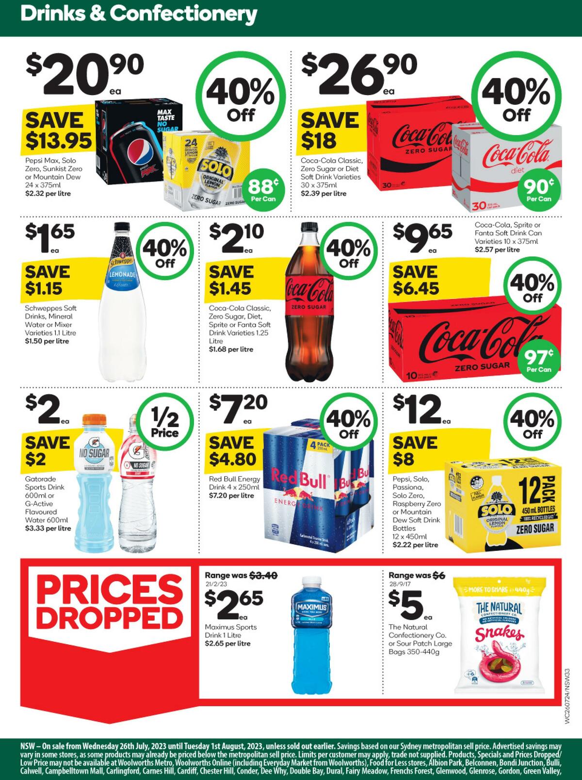 Woolworths Catalogues from 26 July