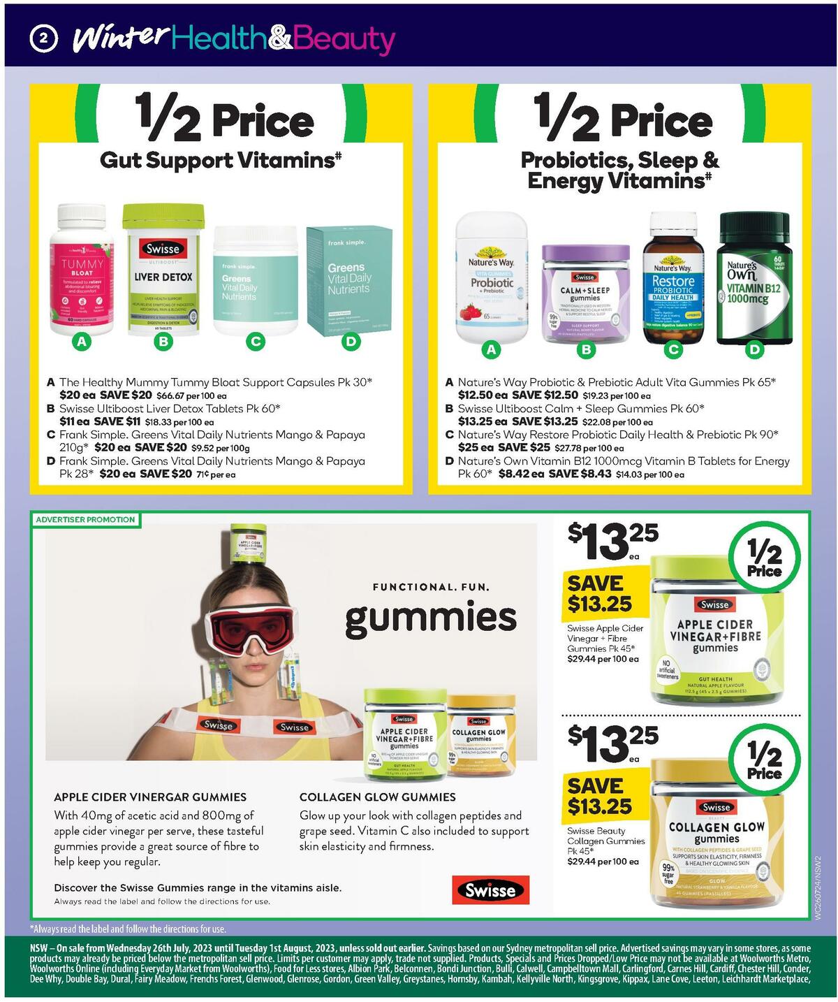 Woolworths Winter Health & Beauty Catalogues from 26 July