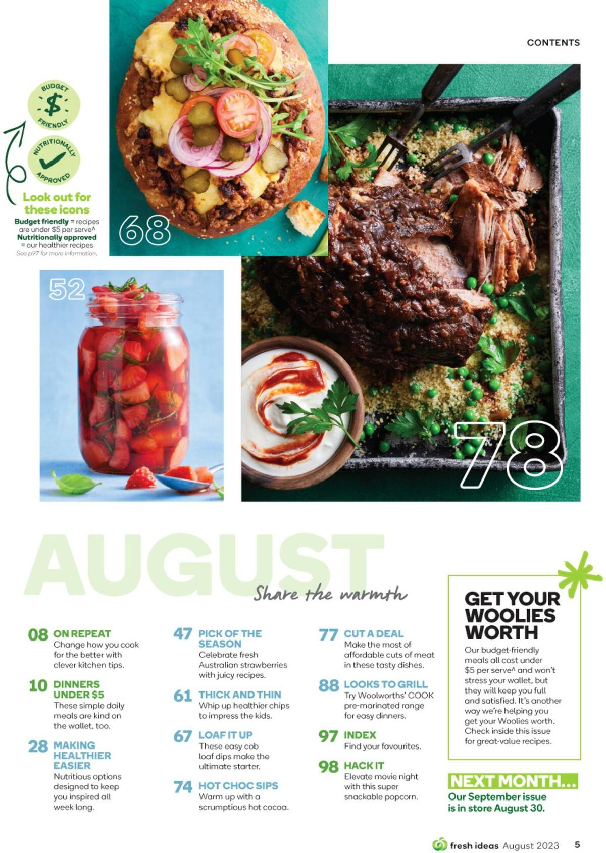 Woolworths Fresh Ideas Magazine August Catalogues from 1 August