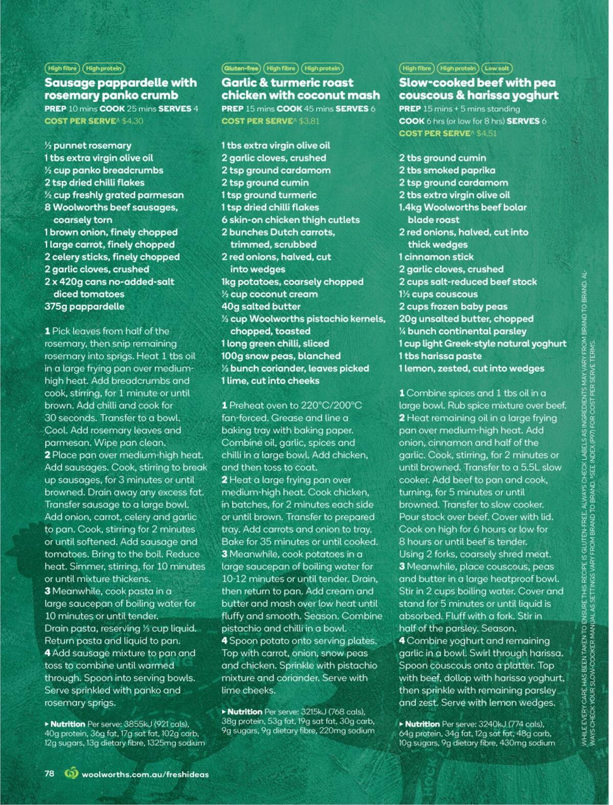 Woolworths Fresh Ideas Magazine August Catalogues from 1 August