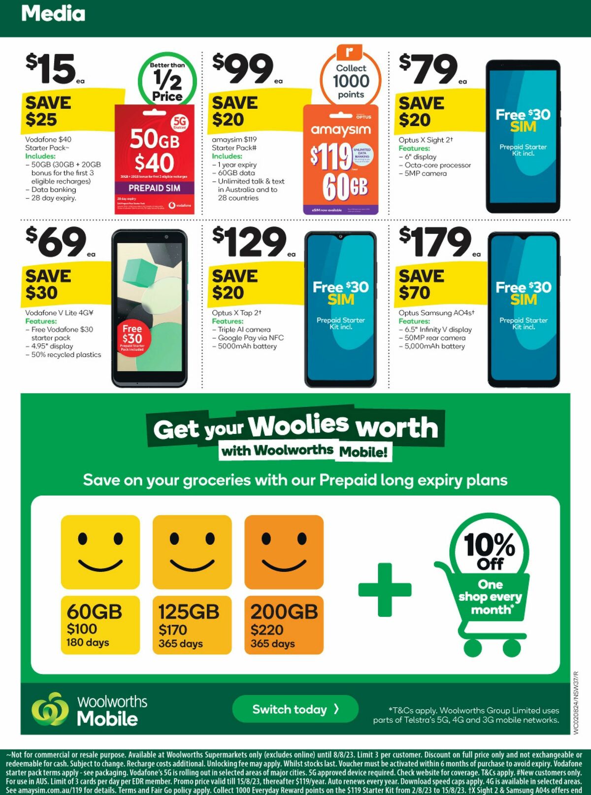 Woolworths Catalogues from 2 August