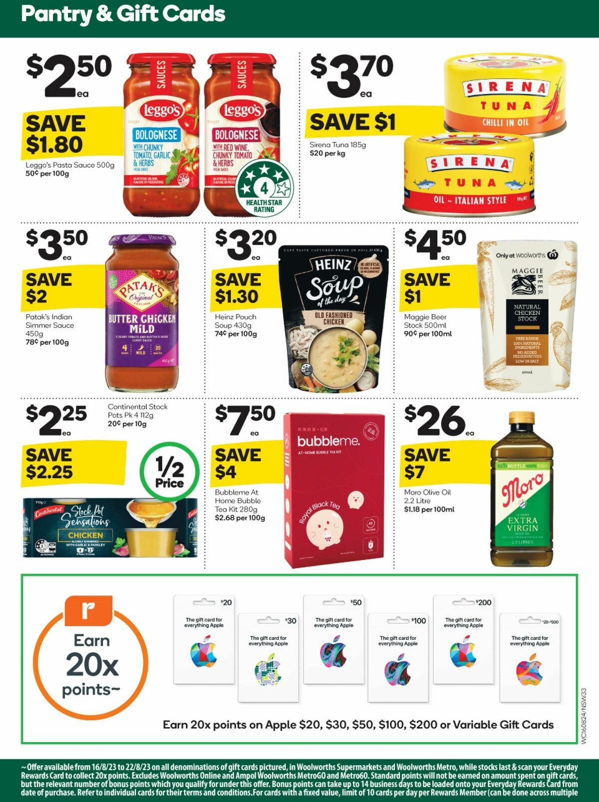 Woolworths Catalogues from 16 August