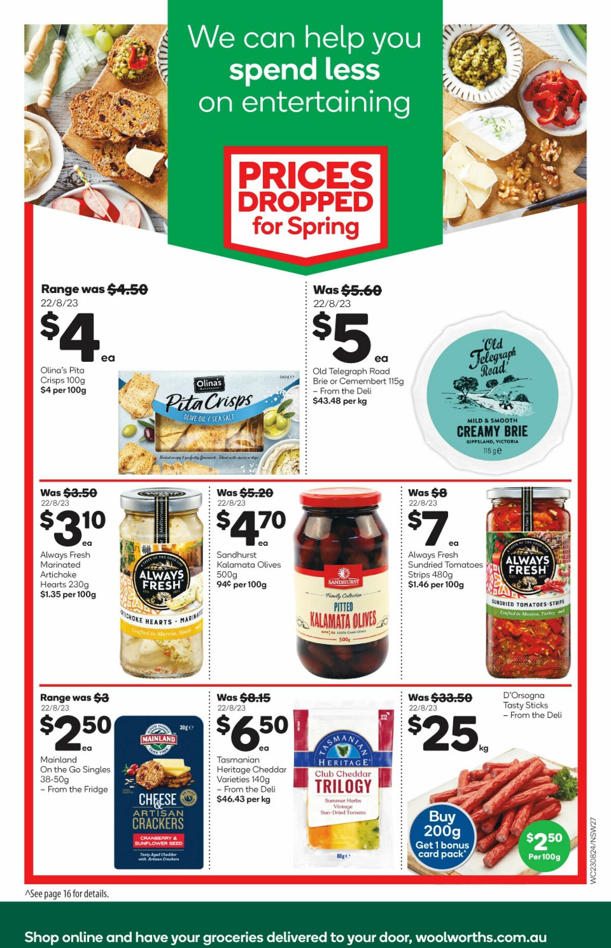 Woolworths Catalogues from 23 August