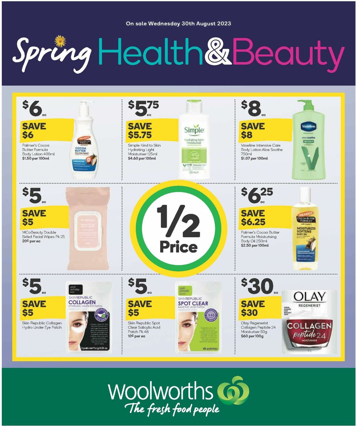 Woolworths Spring Health & Beauty Catalogues from 30 August
