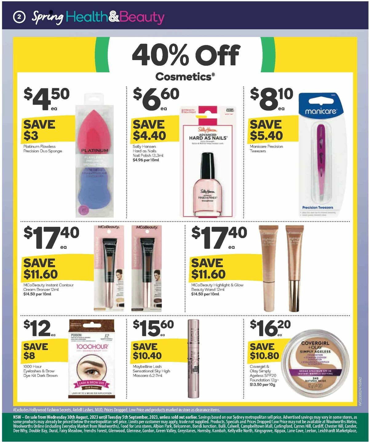 Woolworths Spring Health & Beauty Catalogues from 30 August