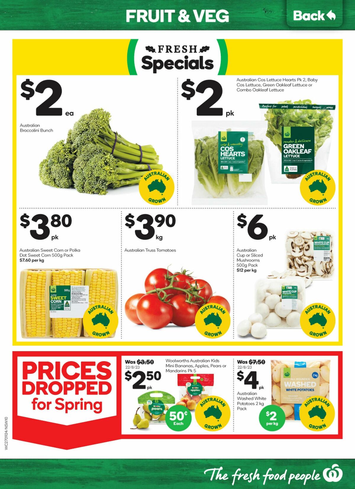 Woolworths Catalogues from 27 September