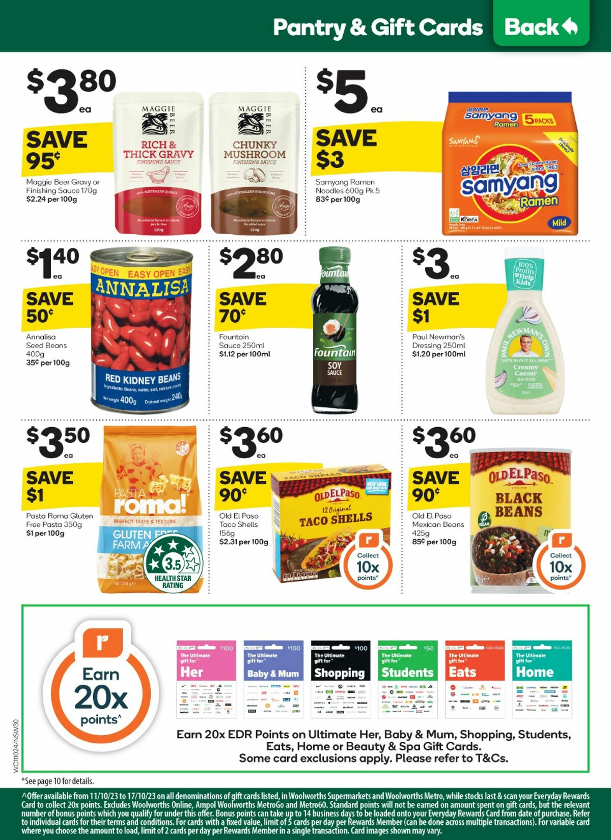 Woolworths Catalogues from 11 October