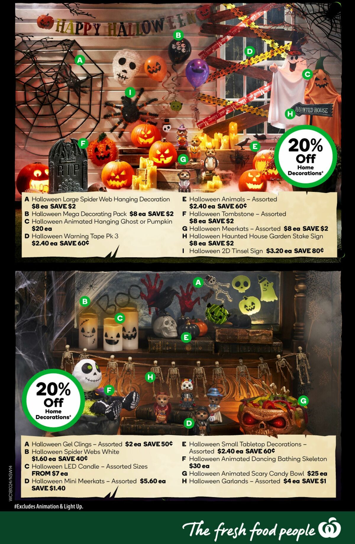 Woolworths Happy Halloween Catalogues from 18 October