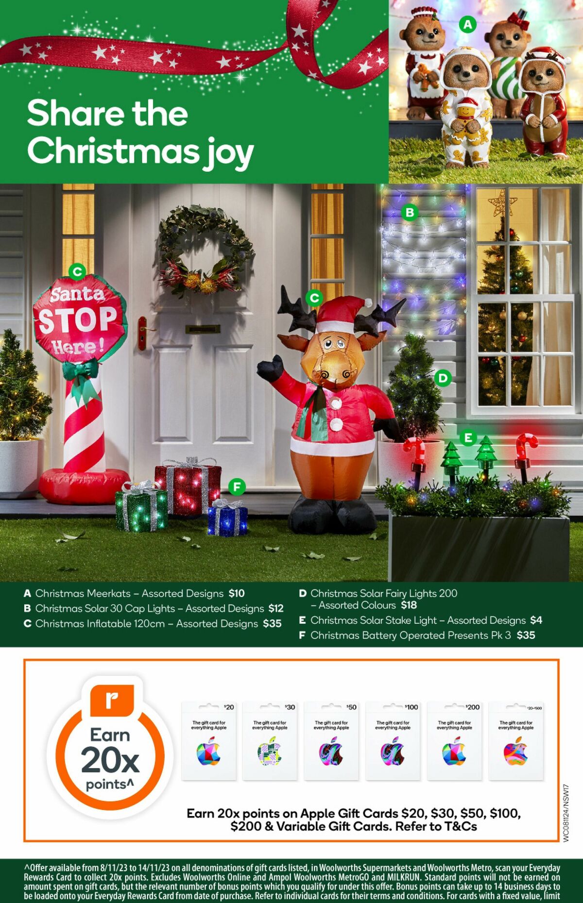 Woolworths Catalogues from 8 November