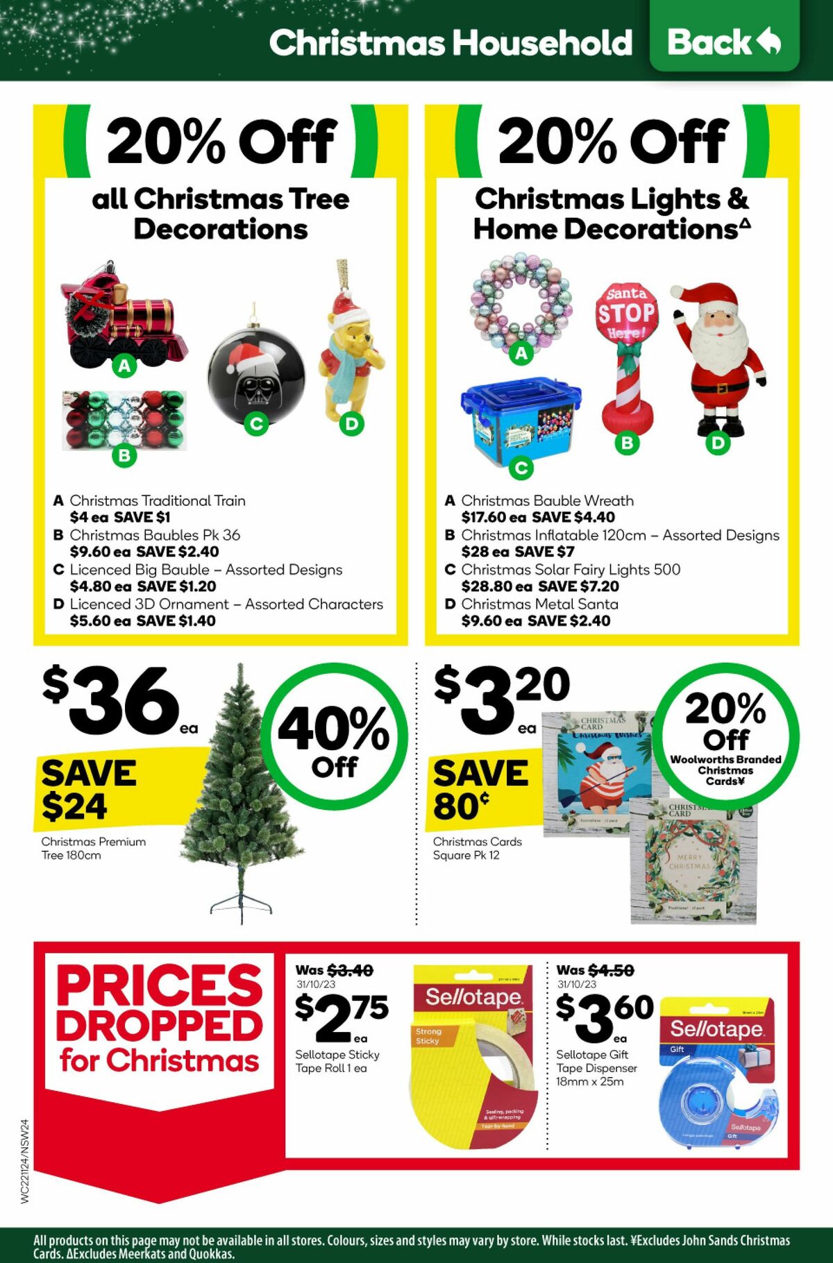 Woolworths Catalogues from 22 November