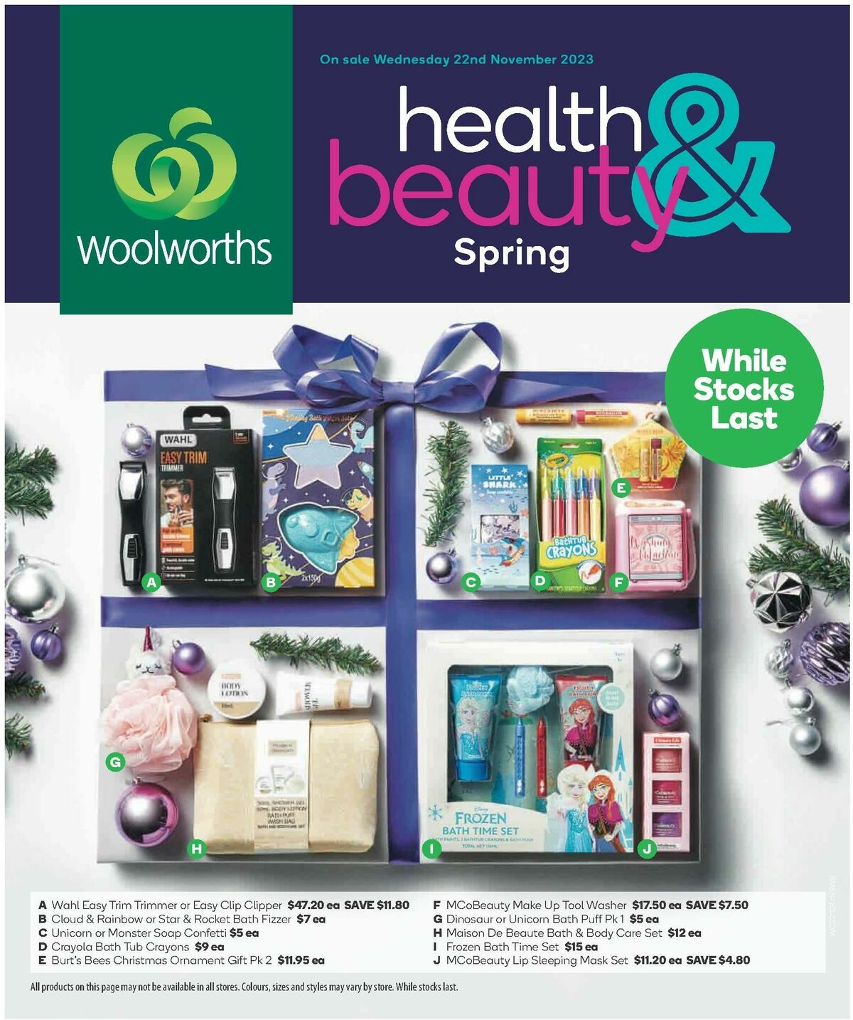 Woolworths Spring Health & Beauty Catalogues from 22 November