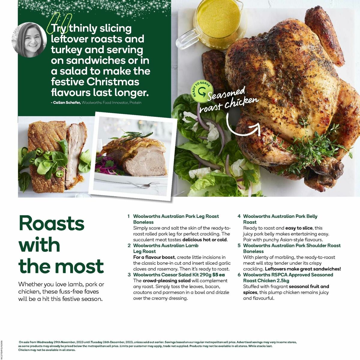 Woolworths Christmas Inspiration Guide Catalogues from 29 November