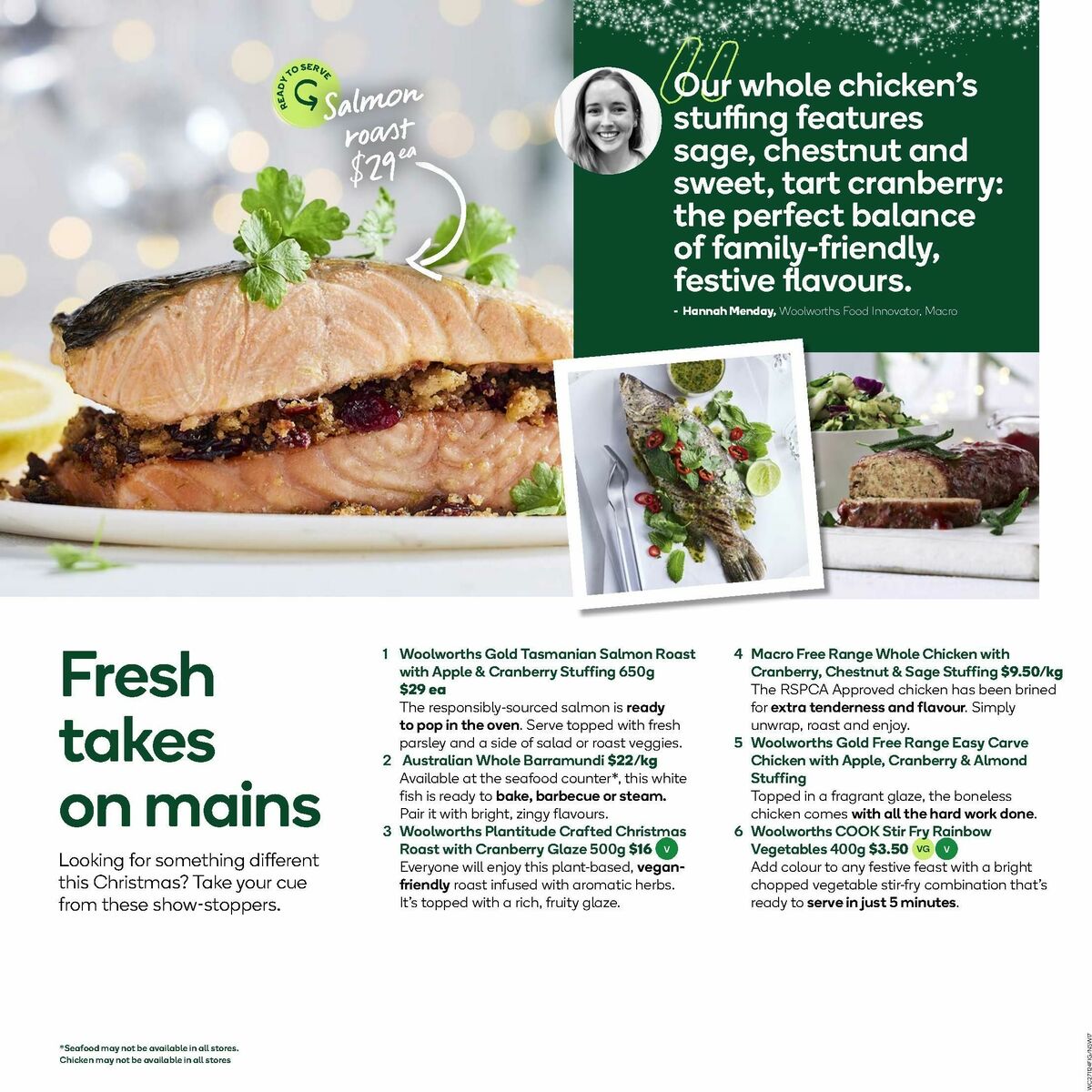 Woolworths Christmas Inspiration Guide Catalogues from 29 November