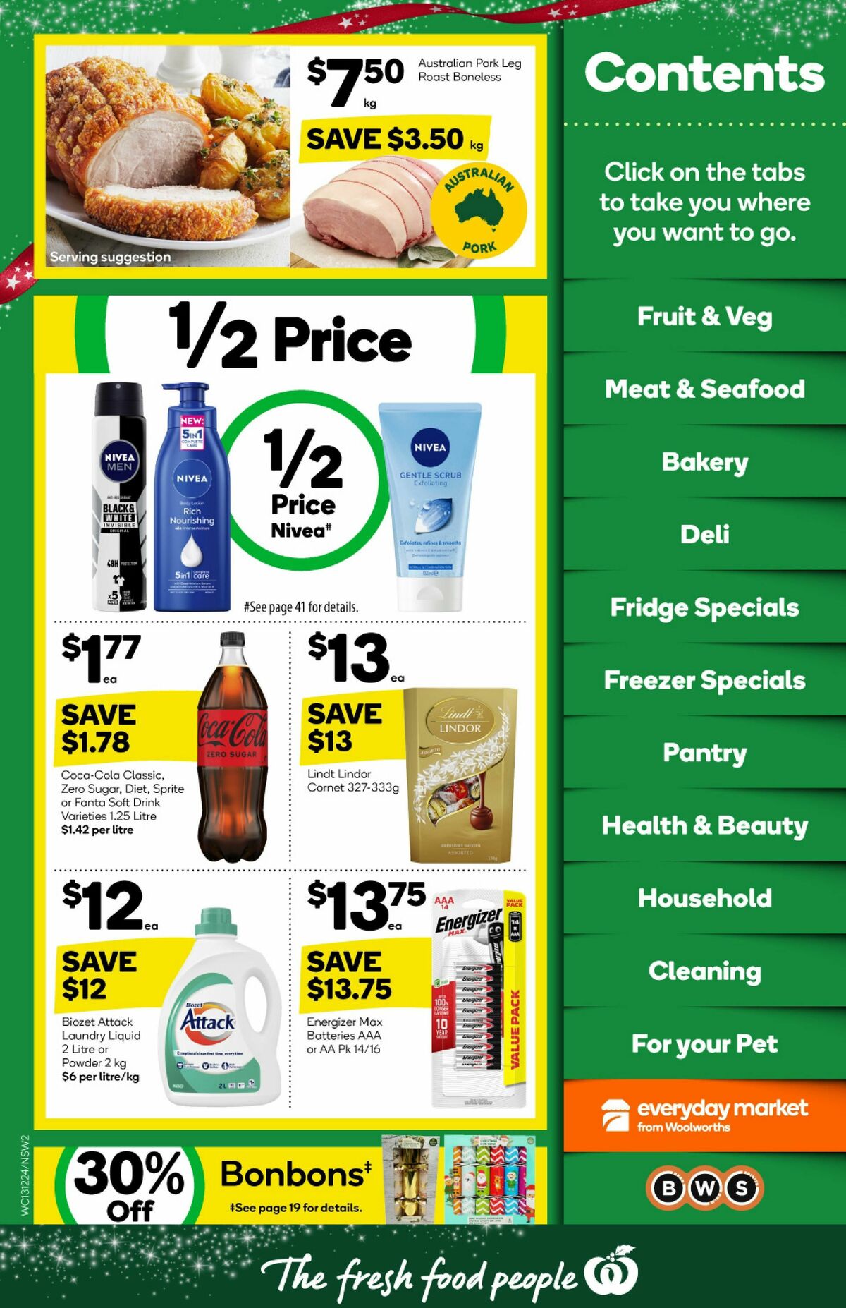 Woolworths Catalogues from 13 December