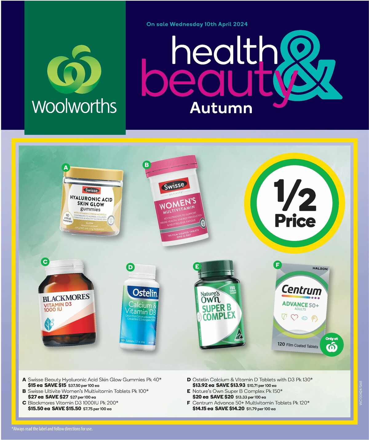 Woolworths Autumn Health & Beauty Catalogues from 10 April