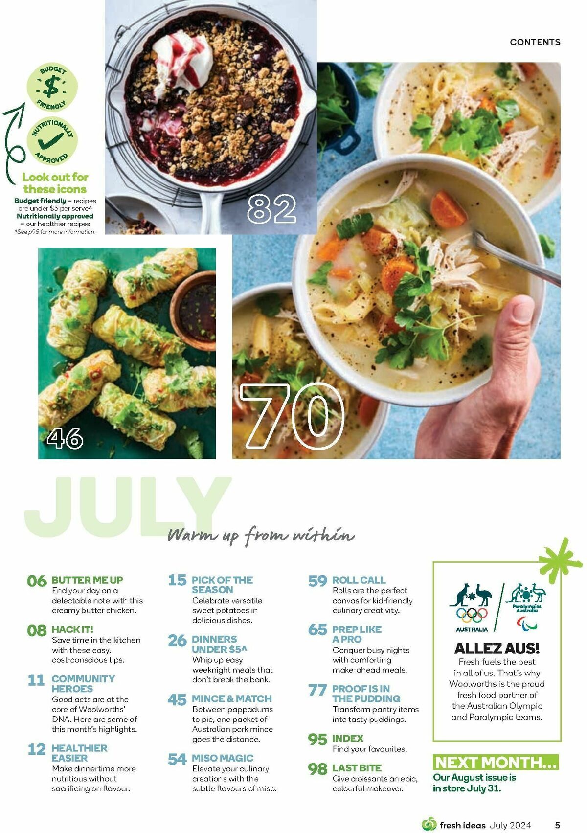 Woolworths Fresh Ideas Magazine July Catalogues from 1 July